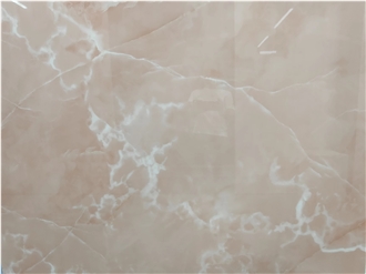 Pink Onyx Vein Sintered Stone Slabs Wall Floor Tile Use