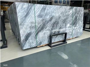 Florence Grey Marble Bardiglio Carrara Big Slab Tile Floor