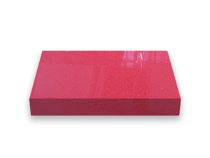 Artificial Stone Newest 1010 Sparkle Red Quartz Slabs
