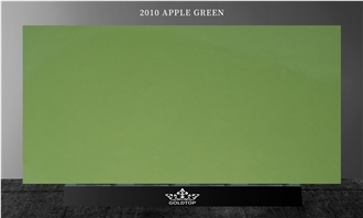 Polished Green Artificial Stone 2010 Quartz Slabs