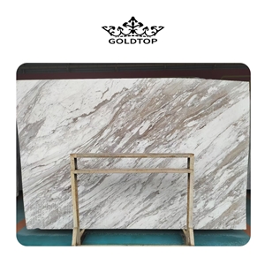 High Quality Jazz Gold Marble Slab Wall In Cheap Price
