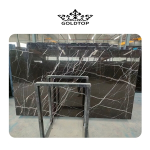 Luxury And Hot Sale Black Marble Slab For Villa