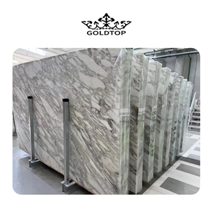 Luxury Calacatta Gold Marble Slab For Home Project