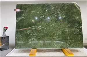 Polished 18Mm Thickness Verde Ming Green Marble Slabs