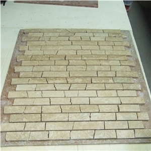 Beige Travertine  Mosaic Tiles Wall Tile Supplier