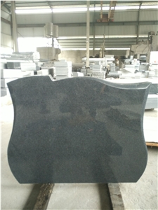 G654 Dark Grey Granite Headstone