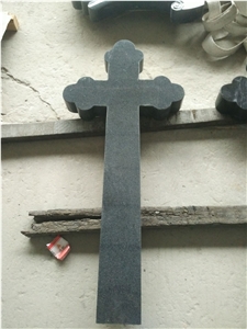 Padang Dark Granite G654 Cross Headstones