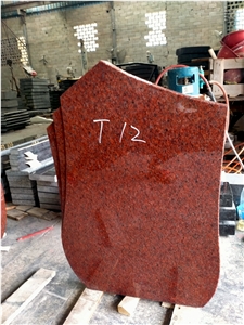 Red Granite Gravestone