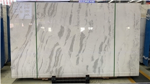 Fish Maw Star White Marble Slabs