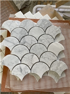 Natural White Marble Mosaic Tiles