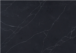AQ5183 Carrara Black Nero Quartz Artificial Stone Slab