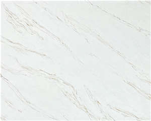Carrara White Quartz New Design Quartz Stone Slab