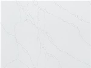 Carrara White Quartz Stone Slab China Factory