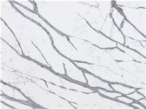 China Factory Carrara White Quartz Engineered Stone Slabs