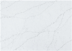 Engineered White Calacatta Quartz Stone Slab