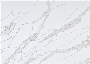 Fantasty Calacatta Quartz Artificial Stone Slab AQ6265