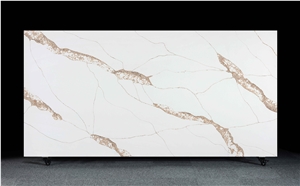 Quality White Quartz Slabs With Marble Textures