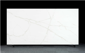 Quartz Stone Match To Ariston White Carrara Stone AQ037