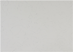 White Nieve Quartz Stone Slab Carrara Tiles AQ3003