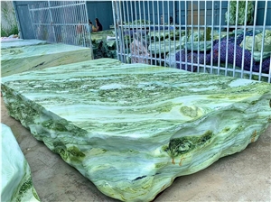 Green Jade Marble Slab