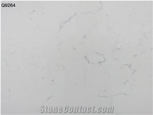 Made In Vietnam Carrara White Quartz Stone Slab