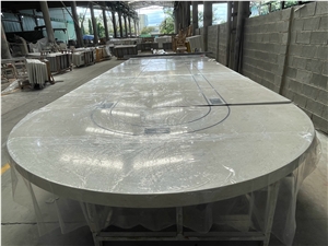 Vietnam Supplier Hotel Big Round Table Quartz Top