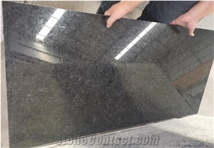Angola Black Granite Slabs Polished Factory Price