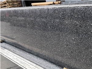 China Snow Black Granite Slabs