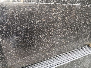 China Starry Black Granite Slab Kitchen Tile Floor