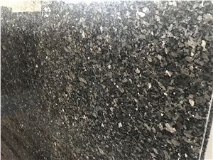 Indian Silver Pearl Black Granite Slab Kitchen Tile Floor