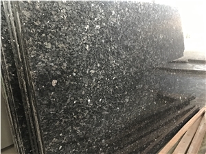 Norway Silver Pearl Black Granite Slab Kitchen Tile Floor