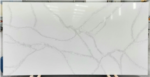 Florentina Calacatta Quartz Slabs, Engineered Marble