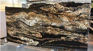 Brazil Exotic Granite Slabs, Magma Gold Granite