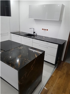 Magma Gold Granite Kitchen Countertop