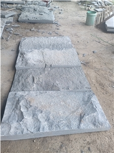 Dark Grey G654 Granite  Mushroomed Stone Cladding