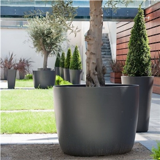 Fiber Stone Pots Cement Pot Faux Stone Vase