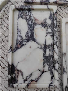 Lilac Calacatta Viola Jewelry Dish  Home Decor Products