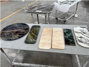 Multicolor Natural Marble Plates
