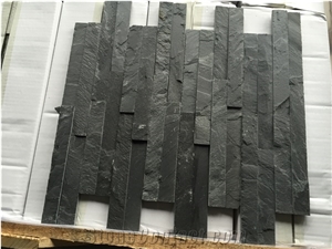 Hebei Black Wall Panel Z Shape Stone Veneer Cultured Stone