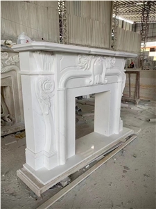 Home Decoration Marble Fireplace By Excellent Craftsmanship