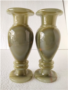 White Onyx Flower Vases