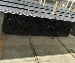 Black Galaxy Granite Slabs Polished Floor Wall