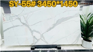 Italy Calacatta White Veins Marble Slab Pattern