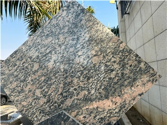 Rosy Black Granite Slabs