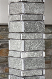 Machine Cut Kavala Gray Slate Wall Cladding Tiles