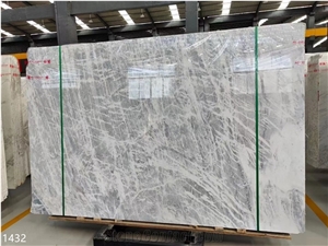 China Blue Water White Marble Slab Tile Tiles