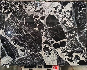 China Napoleon Black Marble Slabs Tile Home Floor Decoration