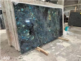 Emerald Blue Granite Slabs Galactic Volga  Stone Tile