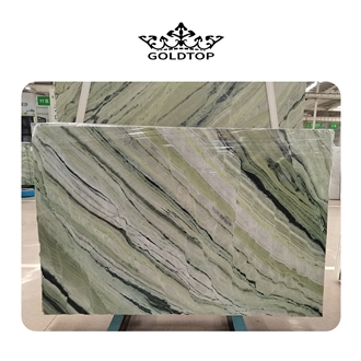 Goldtop Odm/Oem Green Cold Ice Jade Marble Slabs