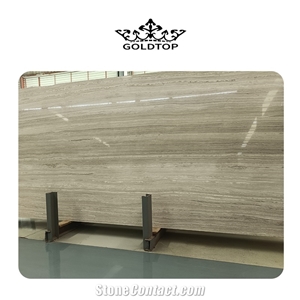 GOLDTOP ODM/OEM Natural  Marble White Wood Slab Tiles